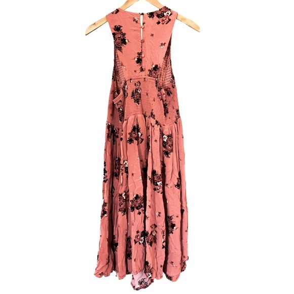 Torrid Coral Floral Print Midi Dress Size 2 - Picture 5 of 7